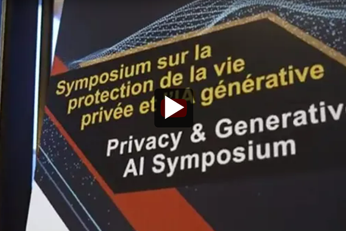 Points forts du symposium international sur la protection de la vie privée et l'IA générative.