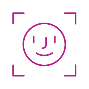 Facial recognition icon